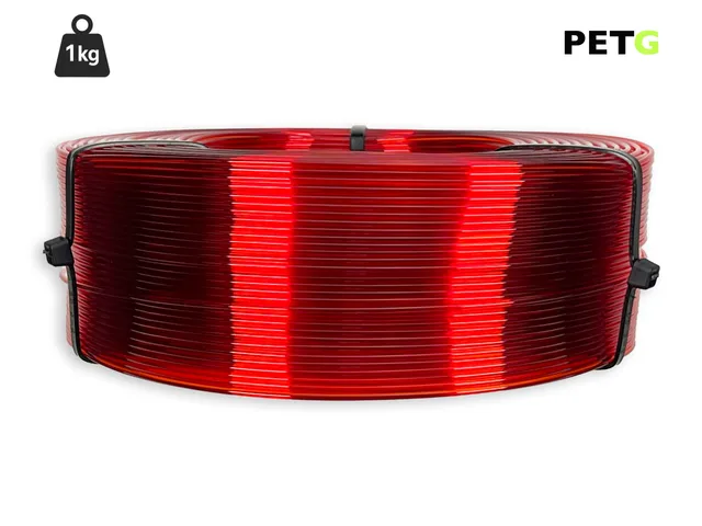 das-filament-petg-filament-1-75-mm-transparent-rot-1-kg-refill image 1