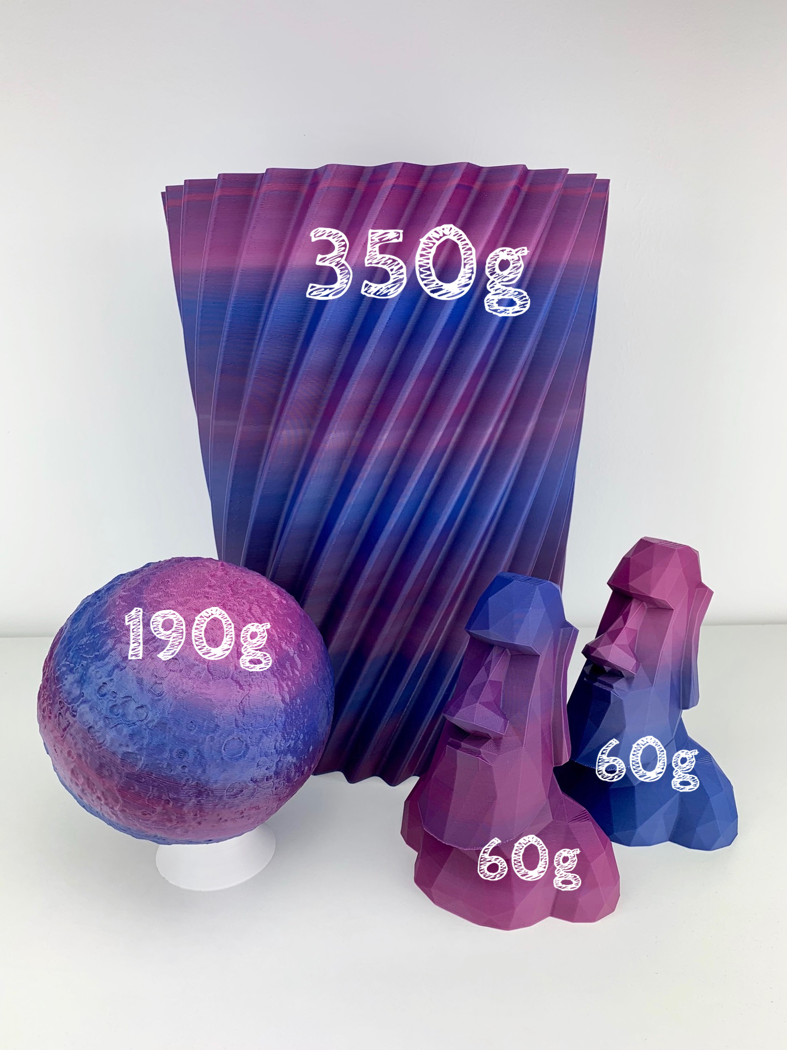das-filament-pla-filament-50-g-sample-2-85-mm-multicolor-galaxy image 4
