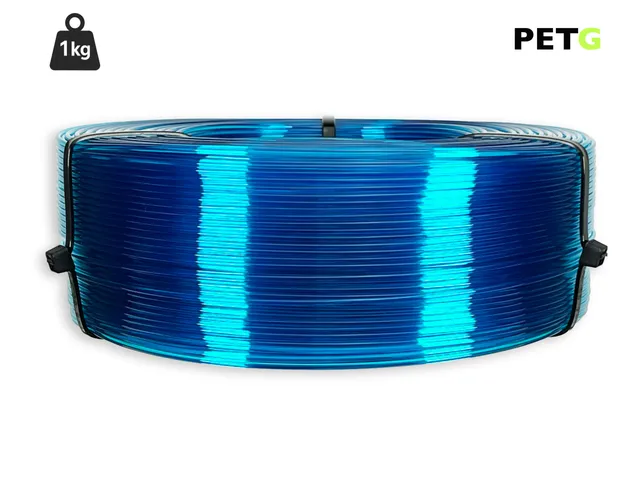 das-filament-petg-filament-1-75-mm-1-kg-refill-transparent-blau image 1