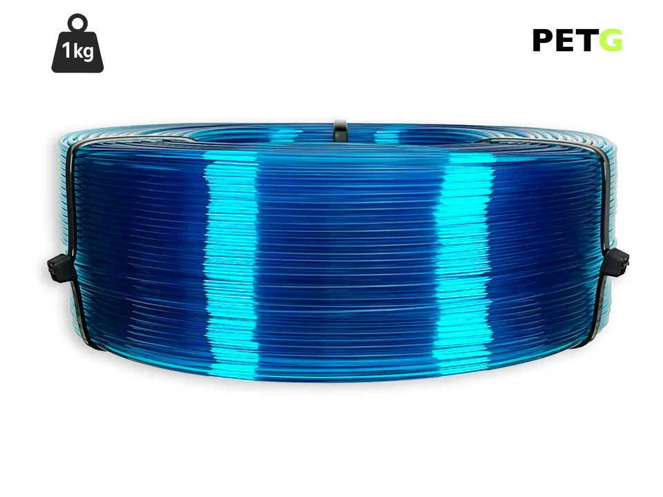 das-filament-petg-filament-1-75-mm-1-kg-refill-transparent-blau image 1