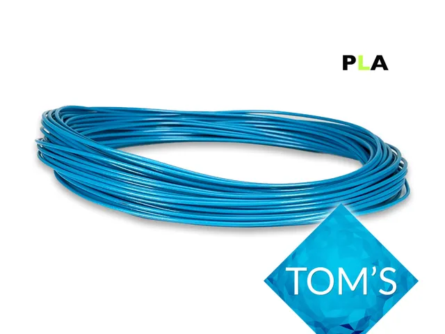 das-filament-pla-filament-sample-1-75-mm-toms3d-infinity-blue-50-g image 1
