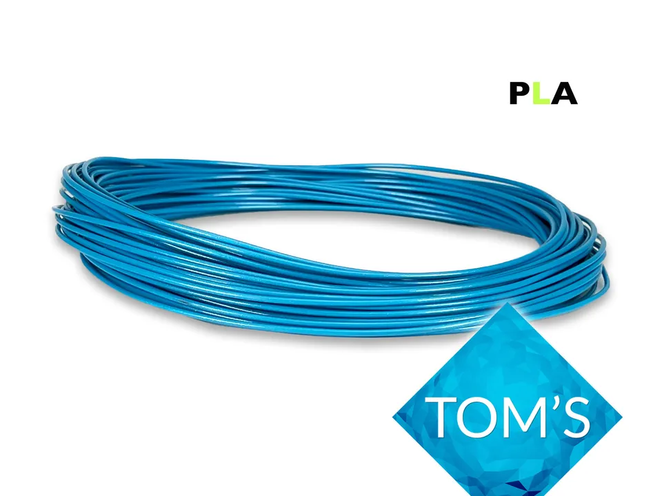 das-filament-pla-filament-sample-1-75-mm-toms3d-infinity-blue-50-g image 1