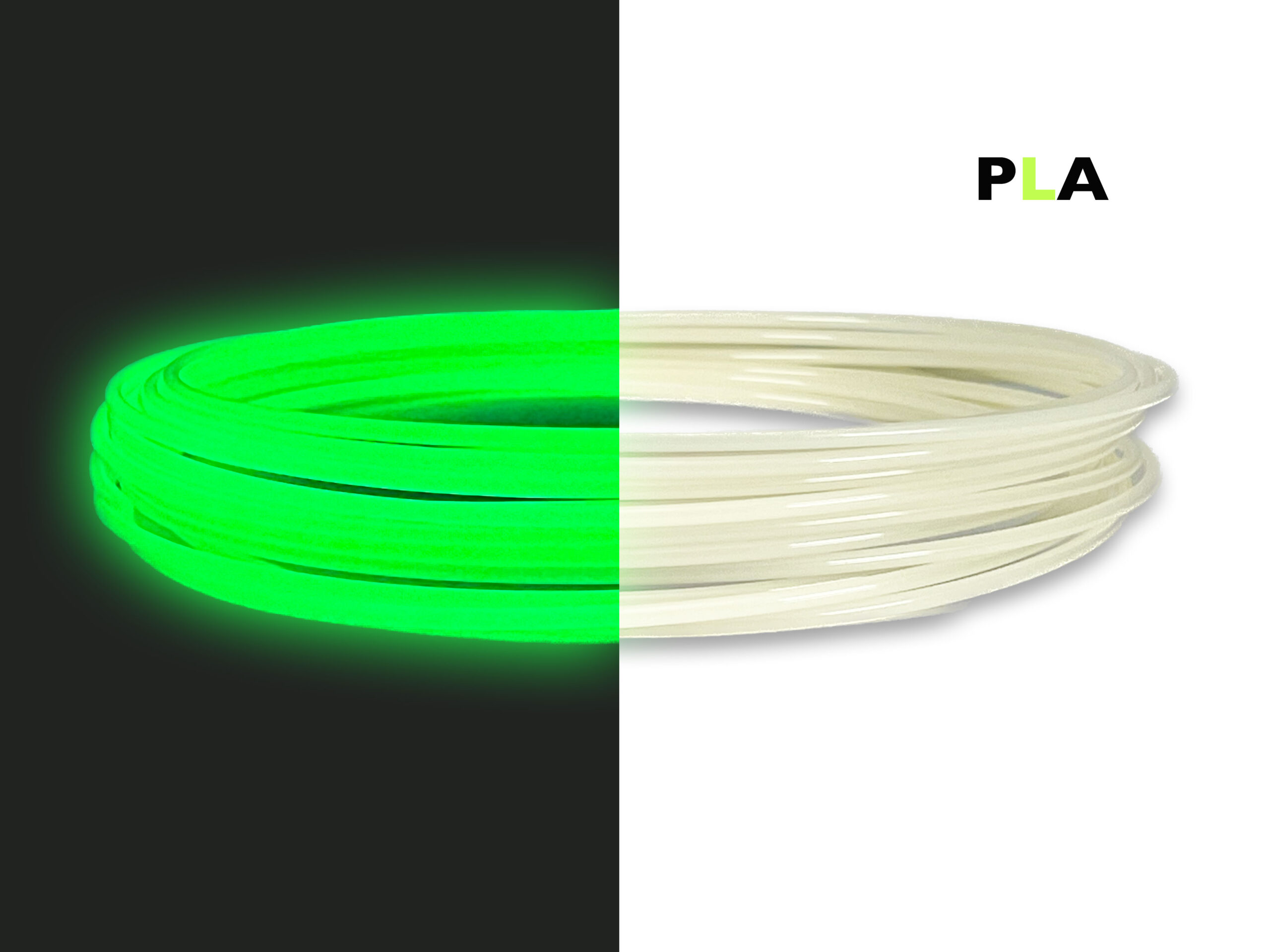 das-filament-pla-filament-sample-2-85-mm-glow-gr-n-v2-50-g image 1