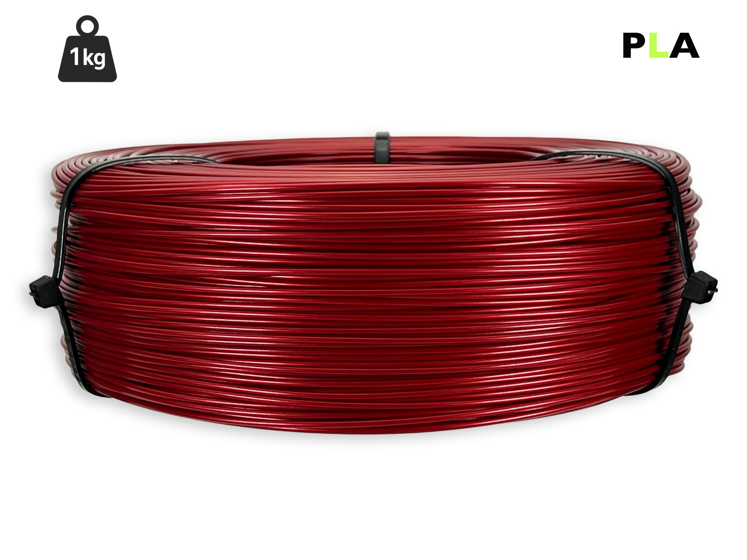 das-filament-pla-filament-1-75-mm-metallic-rot-1-kg-refill image 1