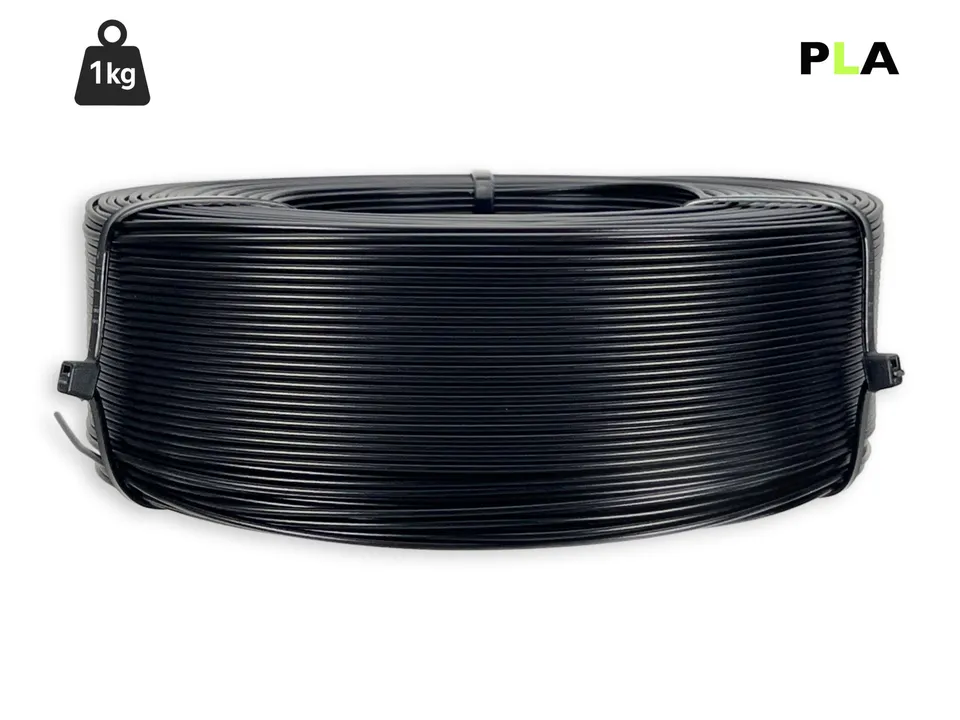 das-filament-pla-filament-1-75-mm-schwarz-matt-1-kg-refill image 1