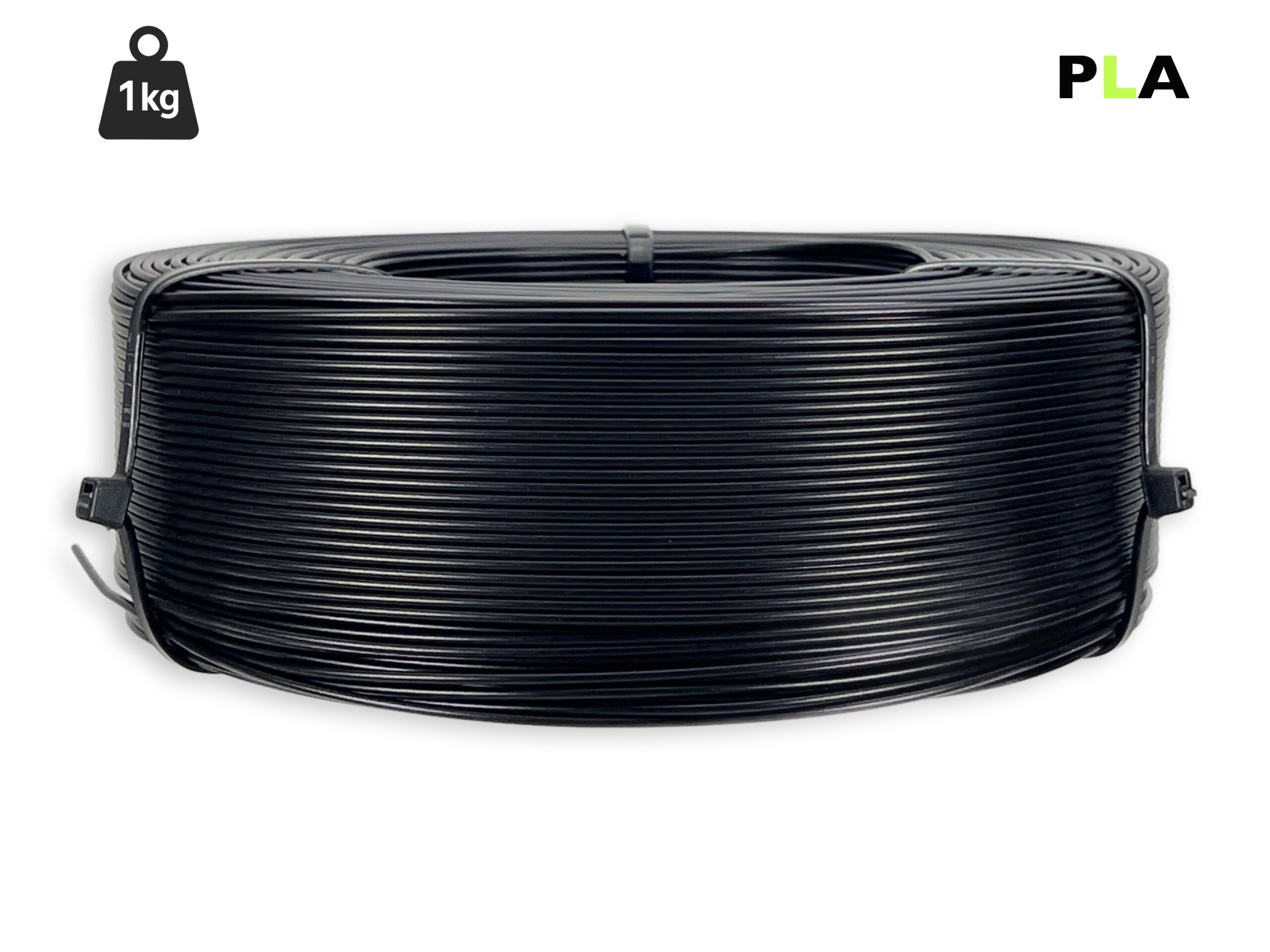 das-filament-pla-filament-1-75-mm-schwarz-matt-1-kg-refill image 1