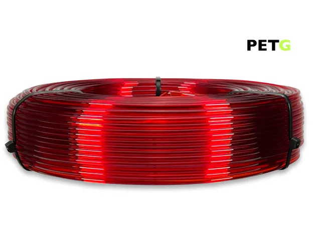 das-filament-petg-filament-2-85-mm-transparent-rot-refill-800-g image 1