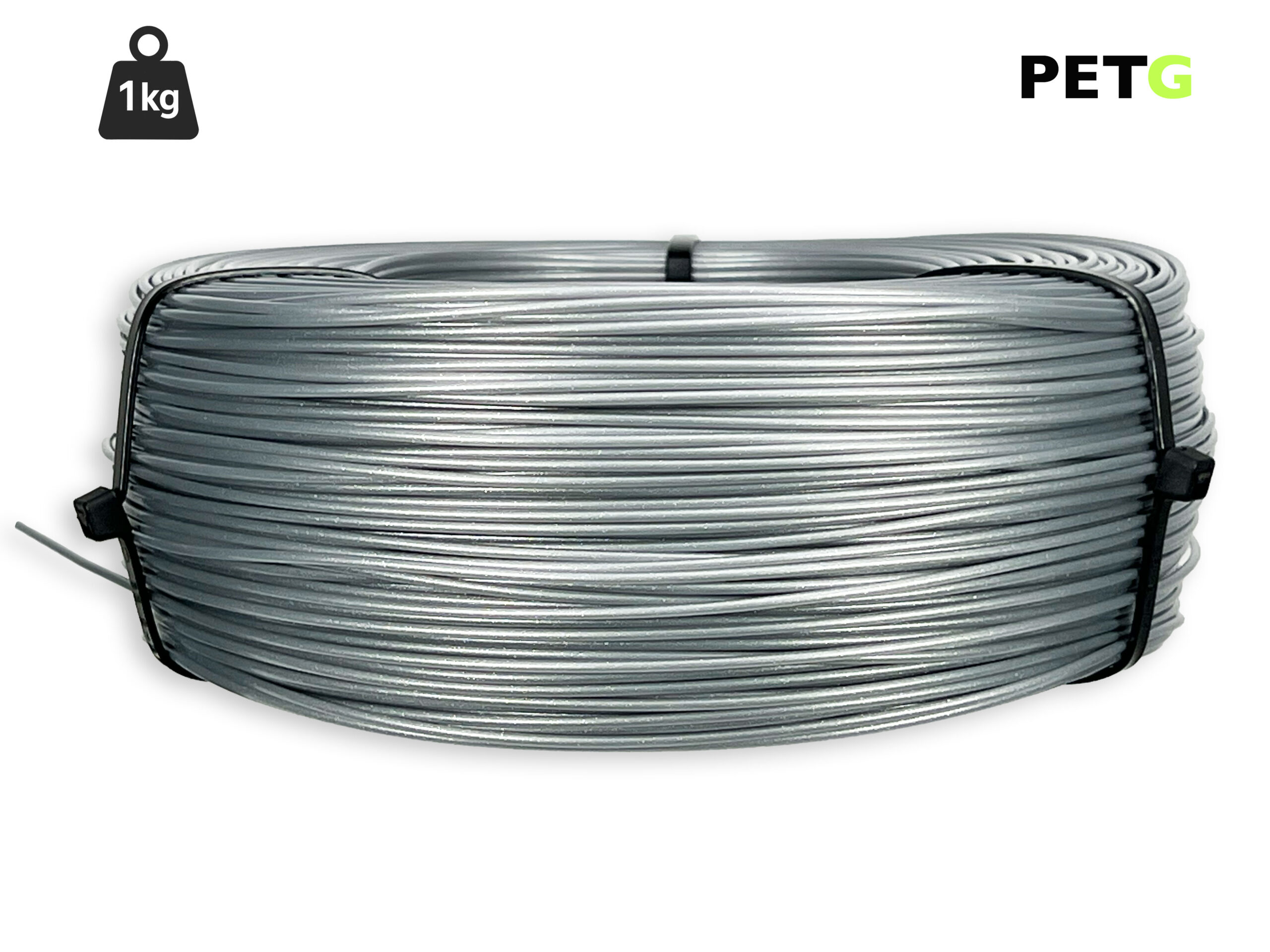 das-filament-petg-filament-1-75-mm-silber-1-kg-refill image 1