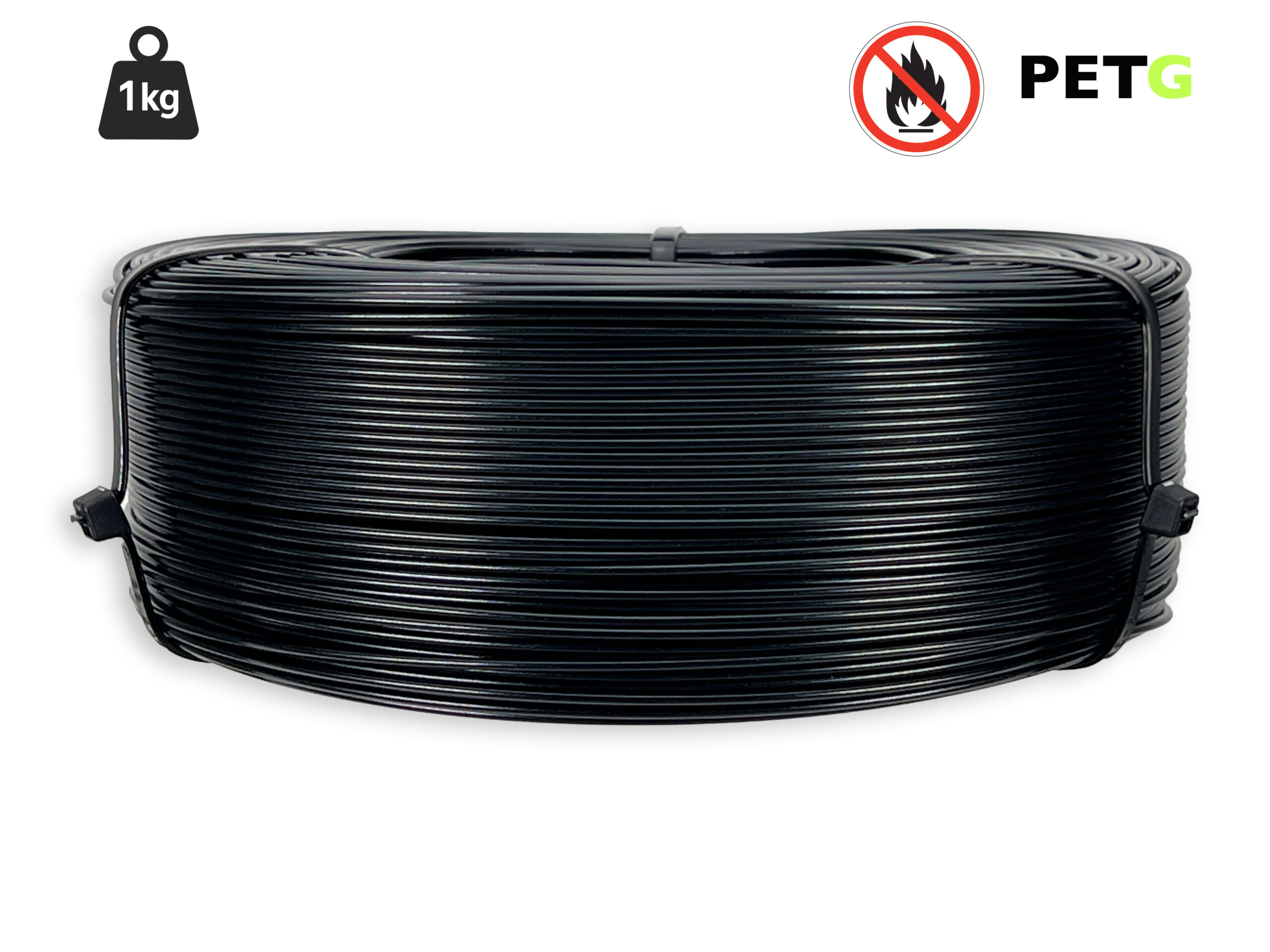 das-filament-petg-filament-1-75-mm-flammschutz-schwarz-1-kg-refill image 1