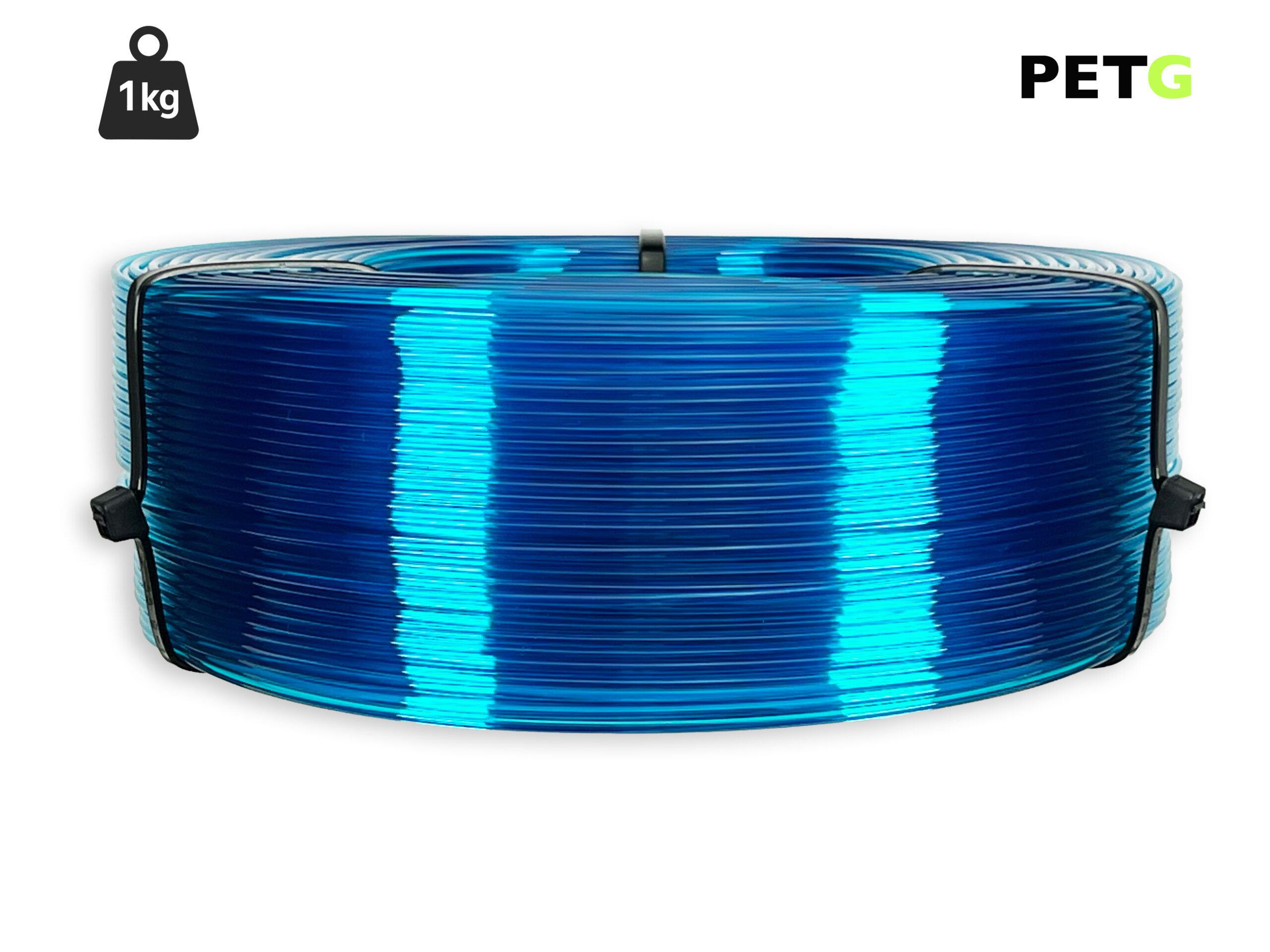 das-filament-petg-filament-1-75-mm-1-kg-refill-transparent-blau image 1