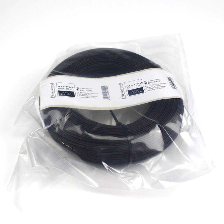 filamentworld-pla-matt-refill-filament-schwarz-1-75-mm-0-70-kg image 4