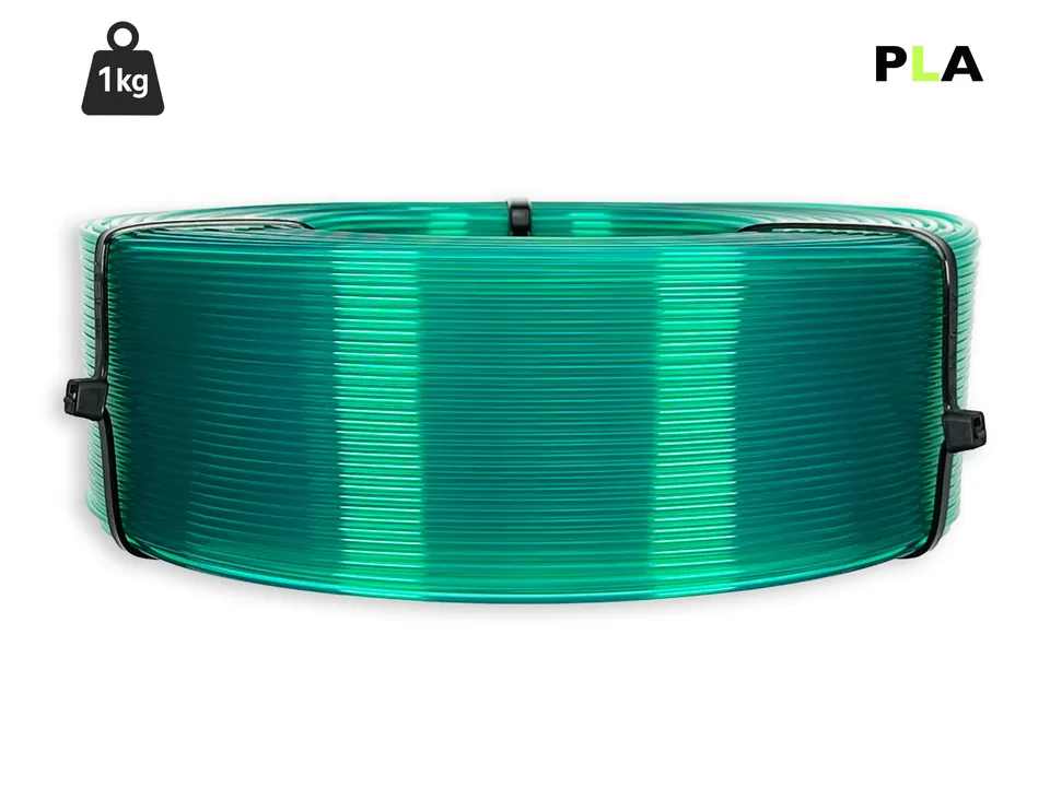 das-filament-pla-filament-1-75-mm-transluzent-gr-n-1-kg-refill image 1