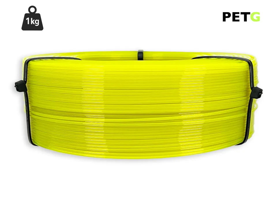 das-filament-petg-filament-1-75-mm-transluzent-neongelb-1-kg-refill image 1