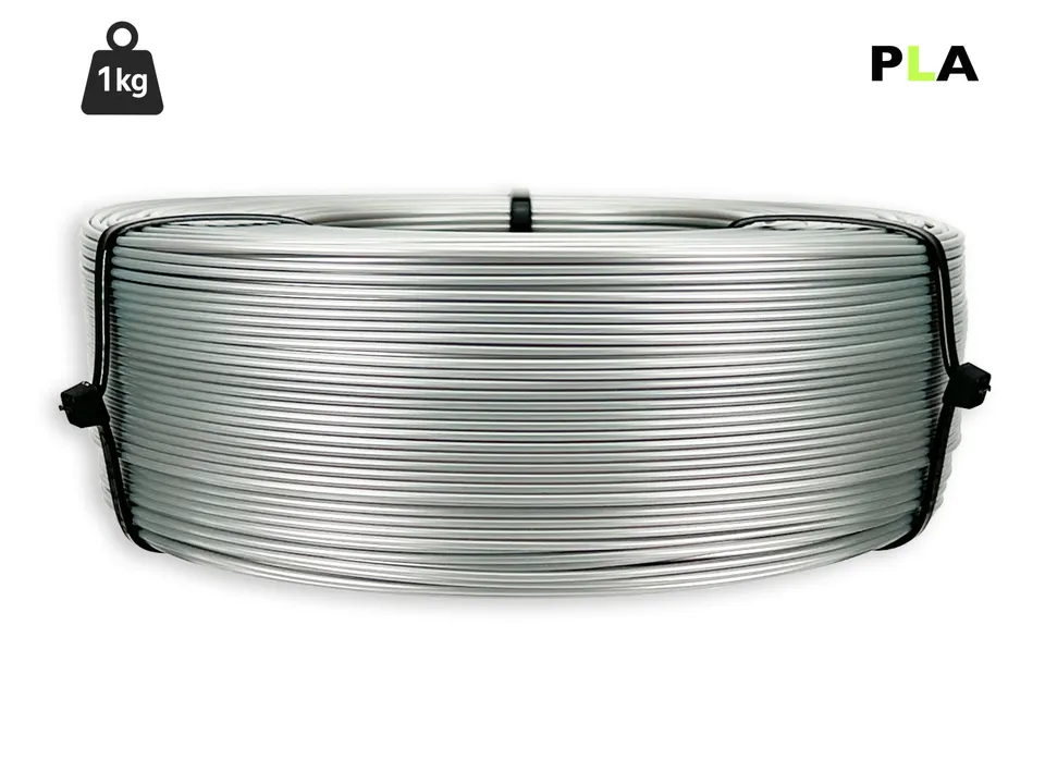 das-filament-pla-filament-1-75-mm-silber-1-kg-refill image 1