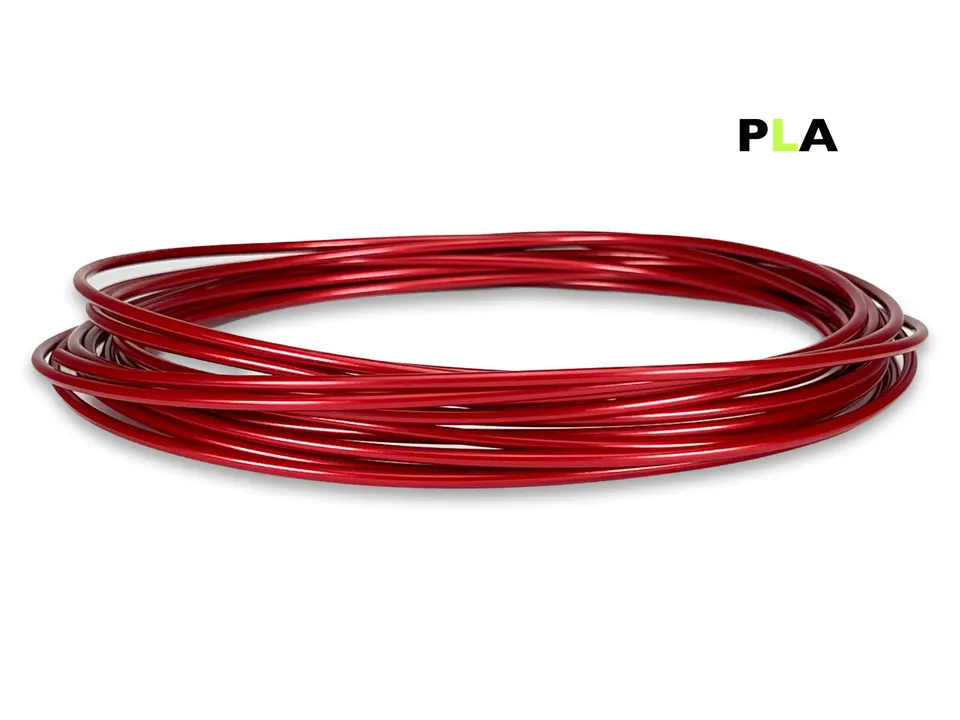 das-filament-pla-filament-50-g-sample-2-85-mm-metallic-rot image 1